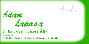 adam laposa business card